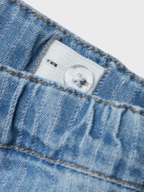  NAME IT Cargo Shorts Ryan Light Blue Denim Stripes